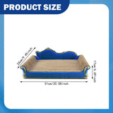 Maxbell Cat Scratcher Sofa Bed Grinding Claw Cat Scratching Board for Kitty Sleeping Royal Blue