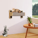 Maxbell Cat Wall Step Space Saving Wall Scratching Post for Rest Stretch Grind Claws Rectangle Shape