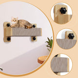 Maxbell Cat Wall Step Space Saving Wall Scratching Post for Rest Stretch Grind Claws Rectangle Shape