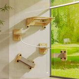 Maxbell Cat Wall Step Space Saving Wall Scratching Post for Rest Stretch Grind Claws Rectangle Shape