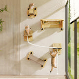 Maxbell Cat Wall Step Space Saving Wall Scratching Post for Rest Stretch Grind Claws Rectangle Shape