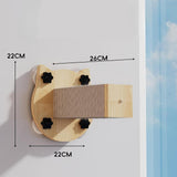 Maxbell Cat Wall Step Space Saving Wall Scratching Post for Rest Stretch Grind Claws Cat Head Shape