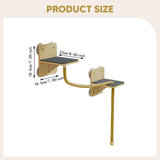 Maxbell Cat Wall Shelves Accessories Cat Climbing Shelf for Resting Playing Climbing Hemp Rope