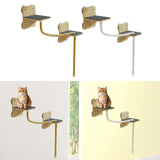 Maxbell Cat Wall Shelves Accessories Cat Climbing Shelf for Resting Playing Climbing Hemp Rope