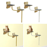 Maxbell Cat Wall Shelves Accessories Cat Climbing Shelf for Resting Playing Climbing Hemp Rope