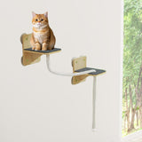 Maxbell Cat Wall Shelves Accessories Cat Climbing Shelf for Resting Playing Climbing Cotton Rope