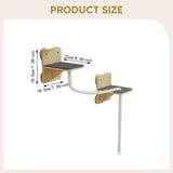 Maxbell Cat Wall Shelves Accessories Cat Climbing Shelf for Resting Playing Climbing Cotton Rope
