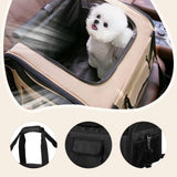 Maxbell Dog Car Seat Folded Breathable Mesh Gifts Shoulder Bag Comfortable Dog Crate Black