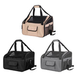 Maxbell Dog Car Seat Folded Breathable Mesh Gifts Shoulder Bag Comfortable Dog Crate Black