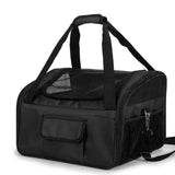 Maxbell Dog Car Seat Folded Breathable Mesh Gifts Shoulder Bag Comfortable Dog Crate Black