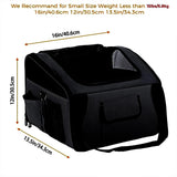 Maxbell Dog Car Seat Folded Breathable Mesh Gifts Shoulder Bag Comfortable Dog Crate Black
