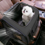 Maxbell Dog Car Seat Folded Breathable Mesh Gifts Shoulder Bag Comfortable Dog Crate Black
