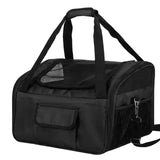 Maxbell Dog Car Seat Folded Breathable Mesh Gifts Shoulder Bag Comfortable Dog Crate Black