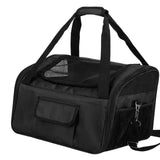Maxbell Dog Car Seat Folded Breathable Mesh Gifts Shoulder Bag Comfortable Dog Crate Black