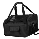 Maxbell Dog Car Seat Folded Breathable Mesh Gifts Shoulder Bag Comfortable Dog Crate Black