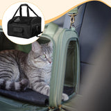 Maxbell Dog Car Seat Folded Breathable Mesh Gifts Shoulder Bag Comfortable Dog Crate Black