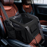 Maxbell Dog Car Seat Folded Breathable Mesh Gifts Shoulder Bag Comfortable Dog Crate Black
