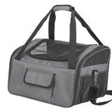 Maxbell Dog Car Seat Folded Breathable Mesh Gifts Shoulder Bag Comfortable Dog Crate Gray