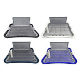 Maxbell Dog Toilet with Removable Column Mesh Grids Dog Litter Box for Condos Kitten Black