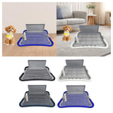 Maxbell Dog Toilet with Removable Column Mesh Grids Dog Litter Box for Condos Kitten Black