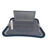 Maxbell Dog Toilet with Removable Column Mesh Grids Dog Litter Box for Condos Kitten Blue