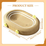 Maxbell Cat Scratcher Bed High Density Nest Pet Supplies Comfortable for Indoor Cats With Flower Balls