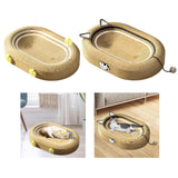 Maxbell Cat Scratcher Bed High Density Nest Pet Supplies Comfortable for Indoor Cats With Flower Balls