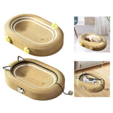 Maxbell Cat Scratcher Bed High Density Nest Pet Supplies Comfortable for Indoor Cats With Flower Balls