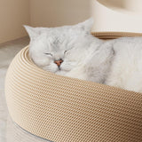 Maxbell Cat Scratcher Bed High Density Nest Pet Supplies Comfortable for Indoor Cats With Flower Balls