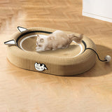 Maxbell Cat Scratcher Bed High Density Nest Pet Supplies Comfortable for Indoor Cats With Cat Ears Decor