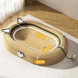 Maxbell Cat Scratcher Bed High Density Nest Pet Supplies Comfortable for Indoor Cats With Cat Ears Decor