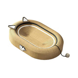 Maxbell Cat Scratcher Bed High Density Nest Pet Supplies Comfortable for Indoor Cats With Cat Ears Decor