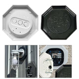 Maxbell 8161-5 Siding Lamp Octagon Mounting Kit Stable for Driveway Walkway Entrance White