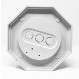Maxbell 8161-5 Siding Lamp Octagon Mounting Kit Stable for Driveway Walkway Entrance White