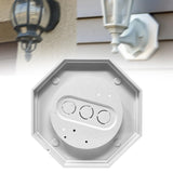 Maxbell 8161-5 Siding Lamp Octagon Mounting Kit Stable for Driveway Walkway Entrance White