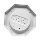 Maxbell 8161-5 Siding Lamp Octagon Mounting Kit Stable for Driveway Walkway Entrance White