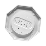 Maxbell 8161-5 Siding Lamp Octagon Mounting Kit Stable for Driveway Walkway Entrance White