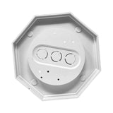 Maxbell 8161-5 Siding Lamp Octagon Mounting Kit Stable for Driveway Walkway Entrance White