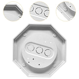 Maxbell 8161-5 Siding Lamp Octagon Mounting Kit Stable for Driveway Walkway Entrance White