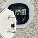 Maxbell 8161-5 Siding Lamp Octagon Mounting Kit Stable for Driveway Walkway Entrance White