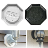 Maxbell 8161-5 Siding Lamp Octagon Mounting Kit Stable for Driveway Walkway Entrance White