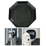 Maxbell 8161-5 Siding Lamp Octagon Mounting Kit Stable for Driveway Walkway Entrance Black
