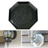 Maxbell 8161-5 Siding Lamp Octagon Mounting Kit Stable for Driveway Walkway Entrance Black