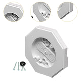 Maxbell Siding Mounting Block Set Light Fixture Mounting Bracket for Kitchen Outdoor White