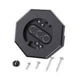 Maxbell Siding Mounting Block Set Light Fixture Mounting Bracket for Kitchen Outdoor Black