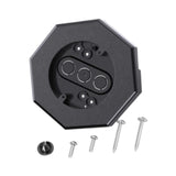 Maxbell Siding Mounting Block Set Light Fixture Mounting Bracket for Kitchen Outdoor Black