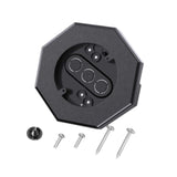 Maxbell Siding Mounting Block Set Light Fixture Mounting Bracket for Kitchen Outdoor Black