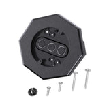 Maxbell Siding Mounting Block Set Light Fixture Mounting Bracket for Kitchen Outdoor Black