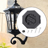 Maxbell Siding Mounting Block Set Light Fixture Mounting Bracket for Kitchen Outdoor Black