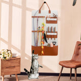 Maxbell Cat Teaser Toy Storage Bag Felt Wall Mount Organizer for Grooming Brush Wall